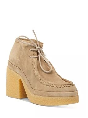 New Chloe Platform Suede Lace-Up Ankle Boot With Dust Bags And Box.